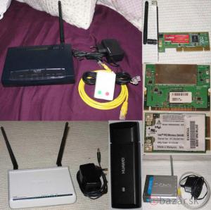 Predám sieťové zariadenia pre PC a Notebook (WIFI,ADSL)
