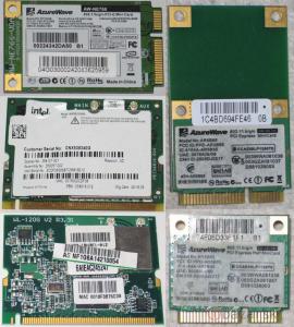 Predám WIFI a BT moduly pre notebooky