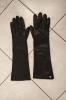 čierne dámske kožené rukavice "Escada"