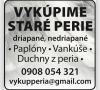 Vúkup starého, pouźitého  peria